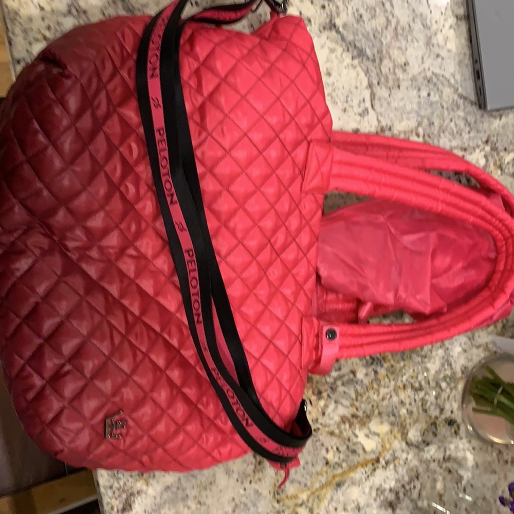 NWOT Peloton x Oliver Thomas fade pink purse